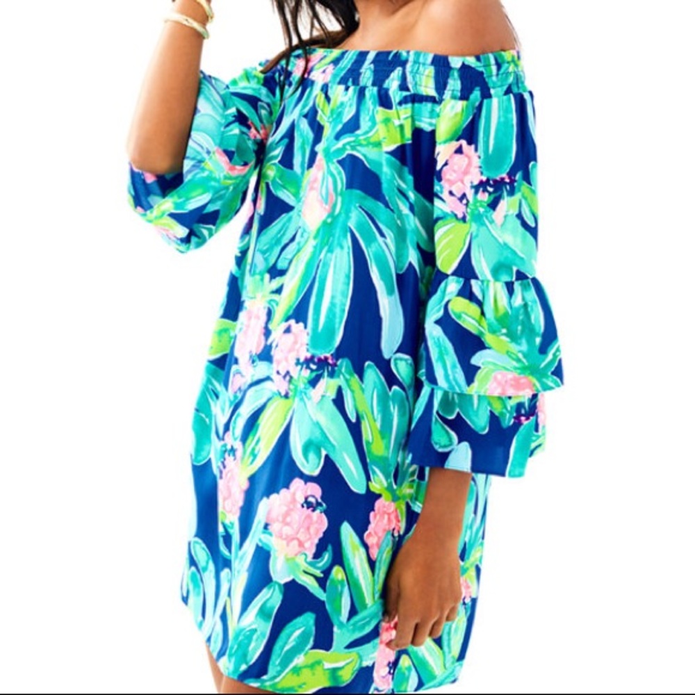 Lilly Pulitzer Tobyn Tunic off the shoulder dress